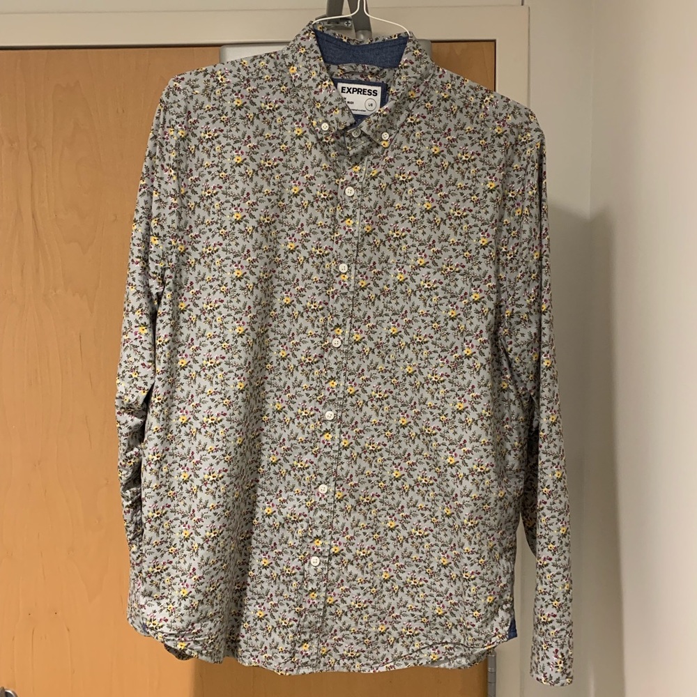 Olive Green Soft Wash Express Shirt - Large